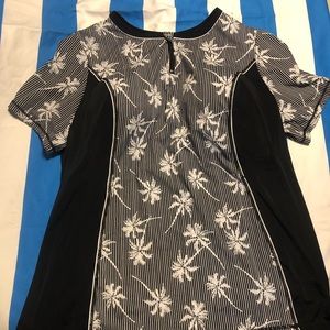 NWOT Catherine’s Palm rashguard swim shirt